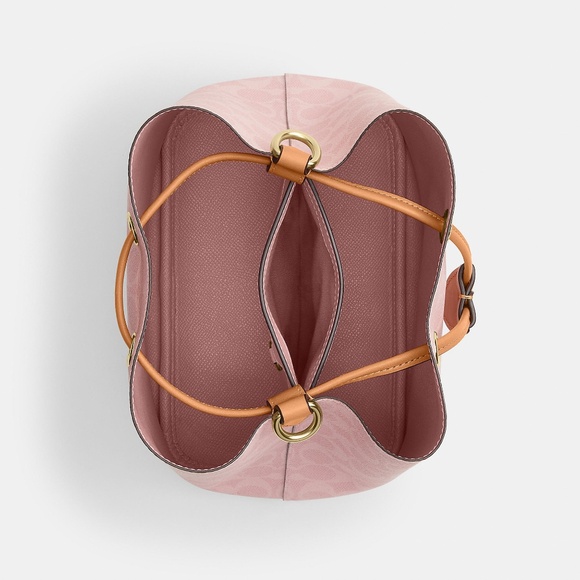 NWT Rowan Bucket Bag In Signature Canvas With Charms 🌸 - Picture 5 of 9